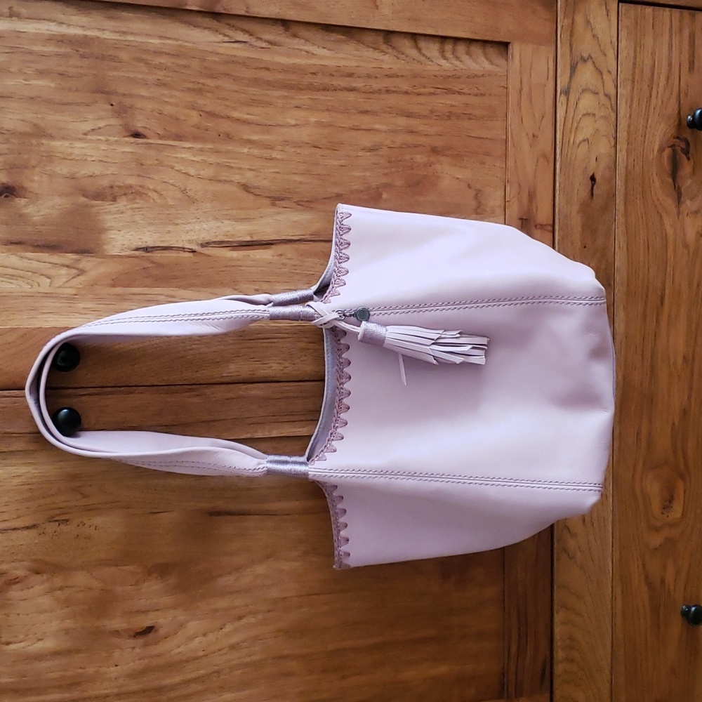 Soft Pink Women's Tote Bag with Tassel